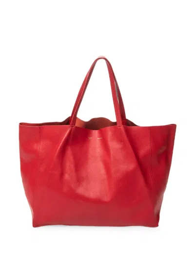 Celine 카바스 토트 백 In Red