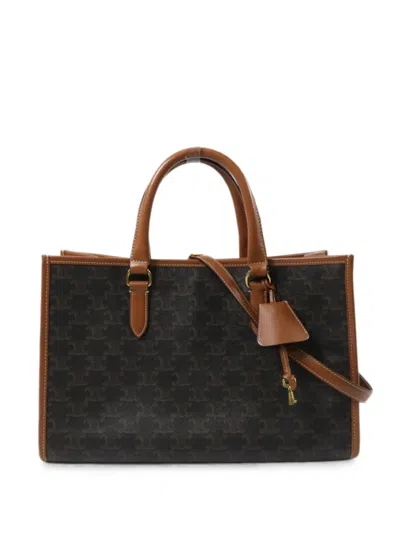 Pre-owned Celine Horizontal Cabas Two-way Handbag In Brown