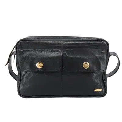 Pre-owned Celine Céline Horse Carriage Black Leather Shoulder Bag ()
