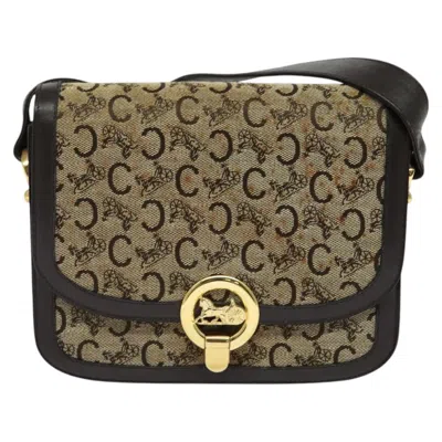 Pre-owned Celine Céline Horse Carriage Brown Canvas Shoulder Bag ()