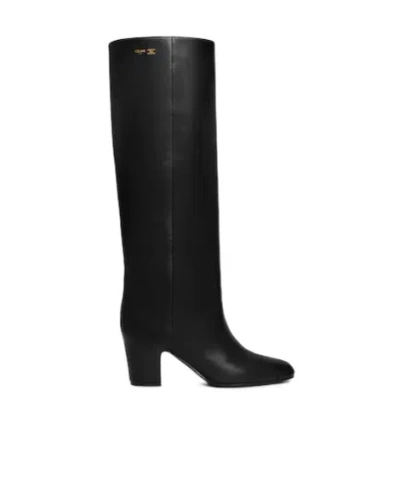 Celine Iconic - High Boot In Calfskin In Black