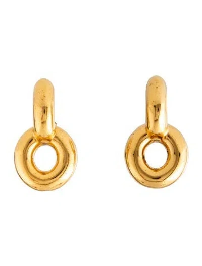 Pre-owned Celine Infinity Drop Earrings In Multicolor