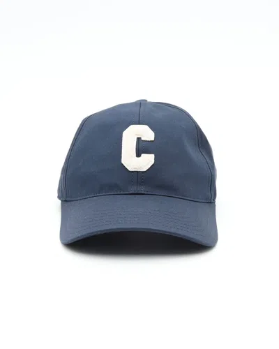 Celine Céline Initial Baseball Cap In Blue