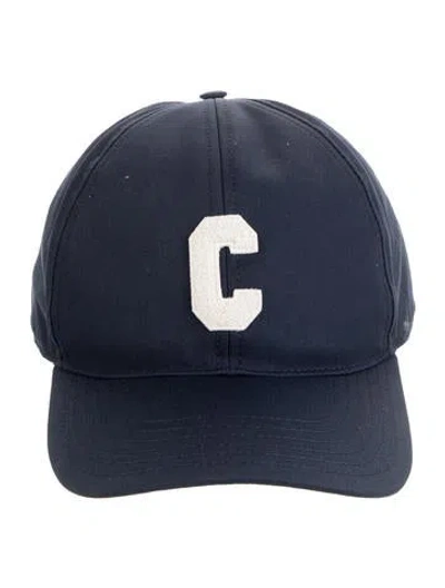 Pre-owned Celine Initial Baseball Cap W/tags In Blue
