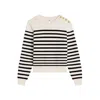 Celine Sweater With Hood In Alpaca Wool In White