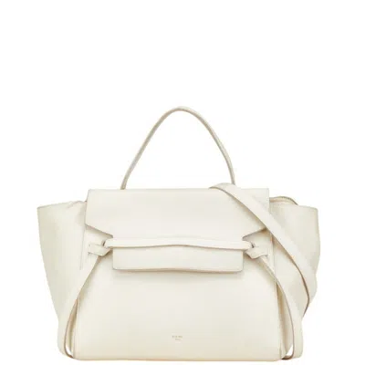 Pre-owned Celine Ivory Leather Handbag Shoulder Bag ()