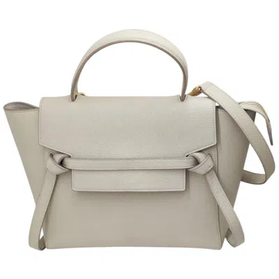 Pre-owned Celine Ivory Leather Handbag Shoulder Bag ()