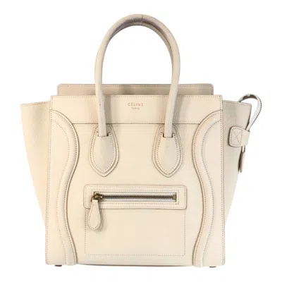 Pre-owned Celine Ivory Leather Handbag Tote Bag ()