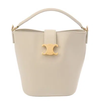 Pre-owned Celine Ivory Leather Shoulder Bag () In White