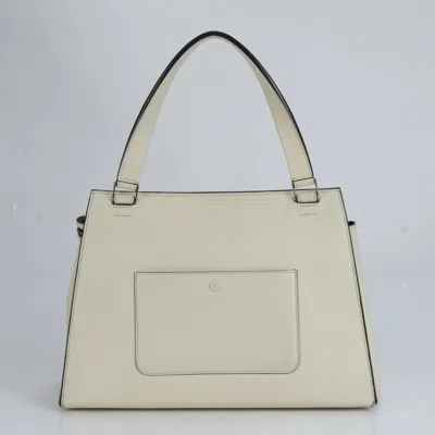 Pre-owned Celine Ivory Leather Shoulder Bag Tote Bag ()