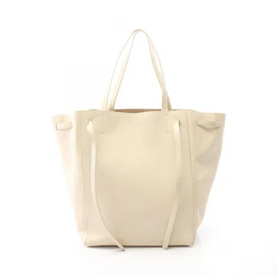Pre-owned Celine Ivory Leather Tote Bag () In White