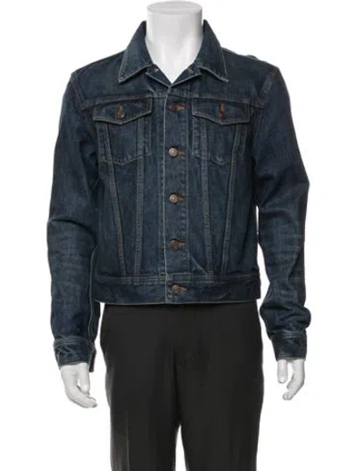 Pre-owned Celine Jacket In Blue