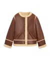 Celine Jacket In Lamb Shearling In Brown