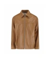Celine Leather Jacket In Brown