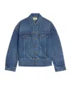 Celine Jacket In Rigid Denim In Blue