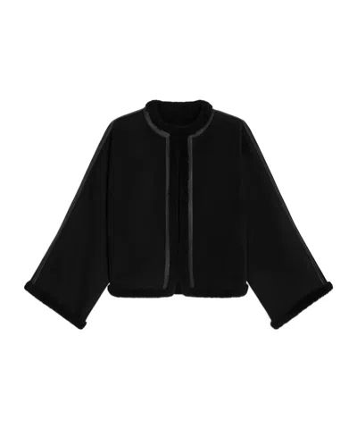 Celine Jacket In Suede In Black