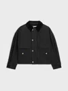 Celine Jacket In Waxed Cotton In Black