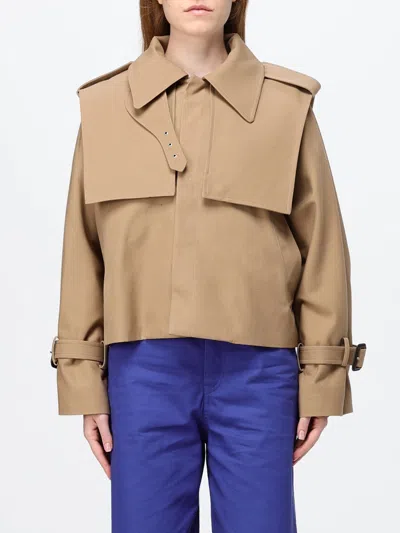 Celine Jacket Woman Color Beige In Brown