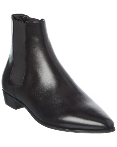 Celine Jacno Leather Boot In Black