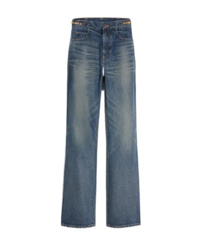 Celine Jane Washed Jeans In Blue