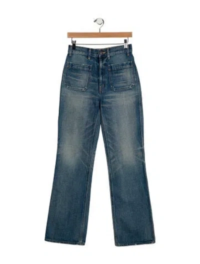 Pre-owned Celine Jane Wide Leg Jeans In Blue