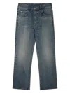 Celine Stone-washed Denim Jeans In Blue