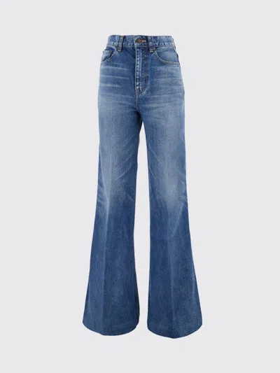 Celine Jeans Woman In Blue