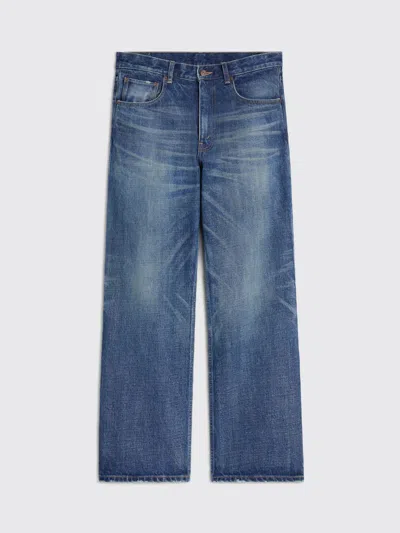 Celine Polly Jeans In Dark Union Wash Denim In Blue