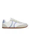 Celine Jogger - Low Lace-up Sneaker In Calfskin And Suede Calfskin In White