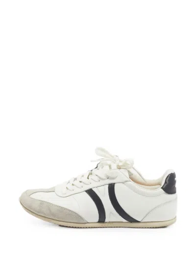 Pre-owned Celine Jogger Lace-up Sneakers In White