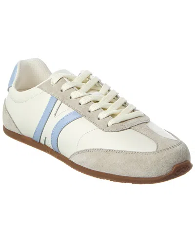 Celine Jogger Leather & Suede Sneaker In White