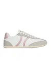 Celine Jogger Low Lace-up Sneaker In Calfskin  Suede Calfskin In White