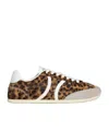 Celine Jogger Low Lace-up Sneaker In Leopard Printed Hairy Calfskin And Calfskin