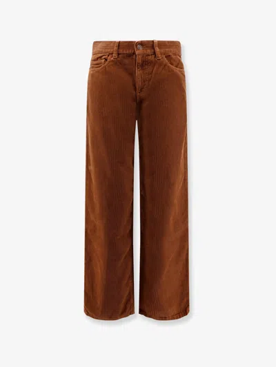 Celine Jolene Corduroy Trousers In Brown