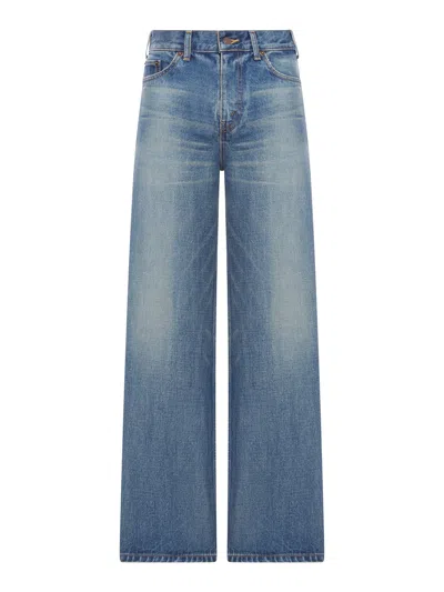 Celine Women Jolene Denim Jeans In Blue