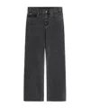 Celine Jolene Jeans In Charcoal Wash Denim In Black