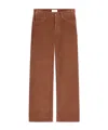 Celine Jolene Jeans In Corduroy In Brown
