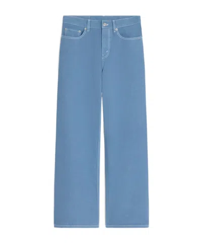 Celine Jolene Jeans In Cotton Denim In Blue