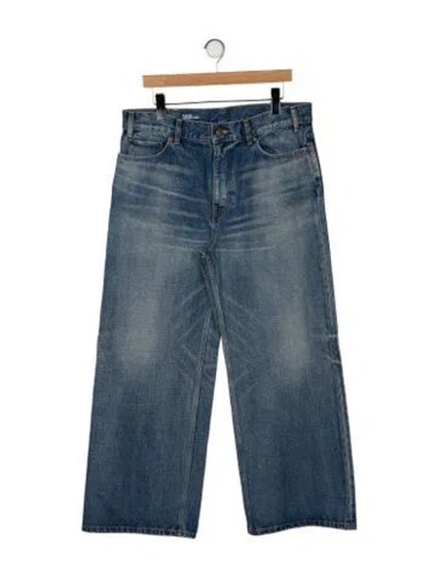 Pre-owned Celine Jolene Wide Leg Jeans In Blue