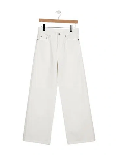 Pre-owned Celine Jolene Wide Leg Jeans In Neutrals