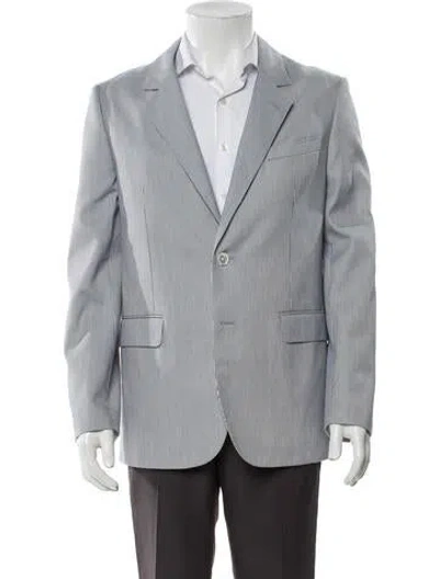 Pre-owned Celine 'jude' Striped Blazer In Blue