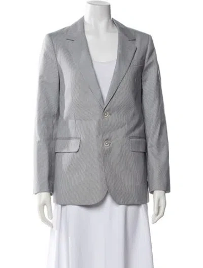 Pre-owned Celine 'jude' Striped Blazer In Blue