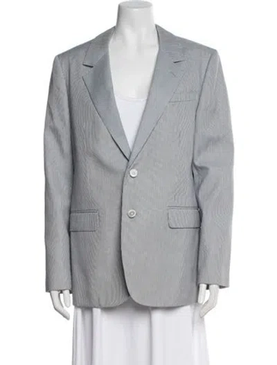 Pre-owned Celine 'jude' Striped Blazer W/ Tags In Blue