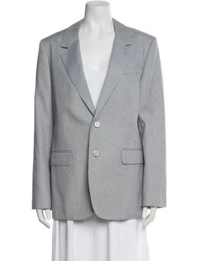 Pre-owned Celine 'jude' Striped Blazer W/ Tags In Blue