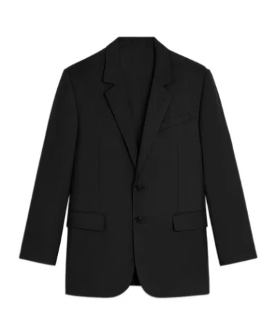 Celine Jude Wool Gabardine Suit Coat In Black