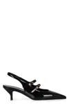 Celine Women Judy Leather Double Strap Mary Jane Slingback In Black