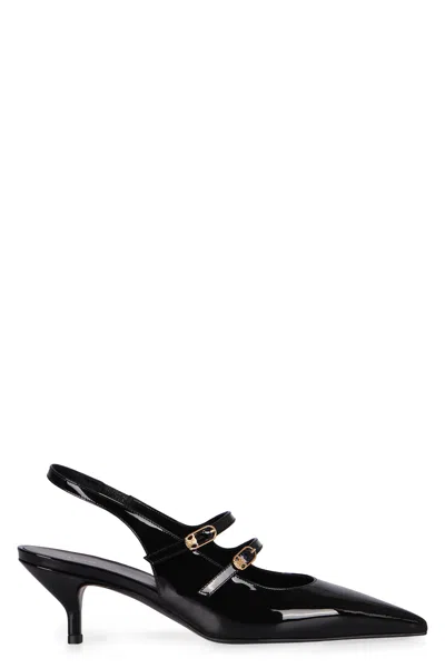Celine Judy Leather Pointy-toe Slingback