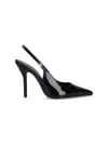 Celine Glossy Pointed Stiletto Heel Pumps In Black