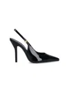 Celine Glossy Pointed Stiletto Heel Pumps In Black