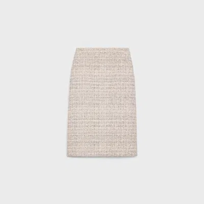Celine Jupe Crayon Skirt In Neutral